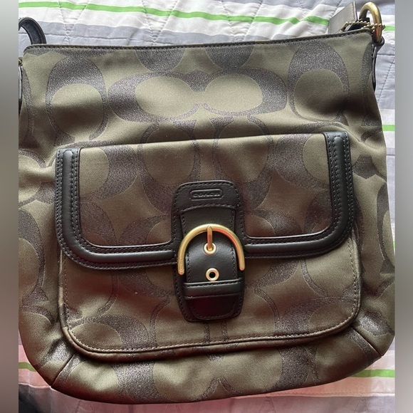 Coach Handbags - Coach Bag, Coach crossbody, Coach green bag.
